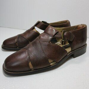Stacy Adams Brown Leather Sandals